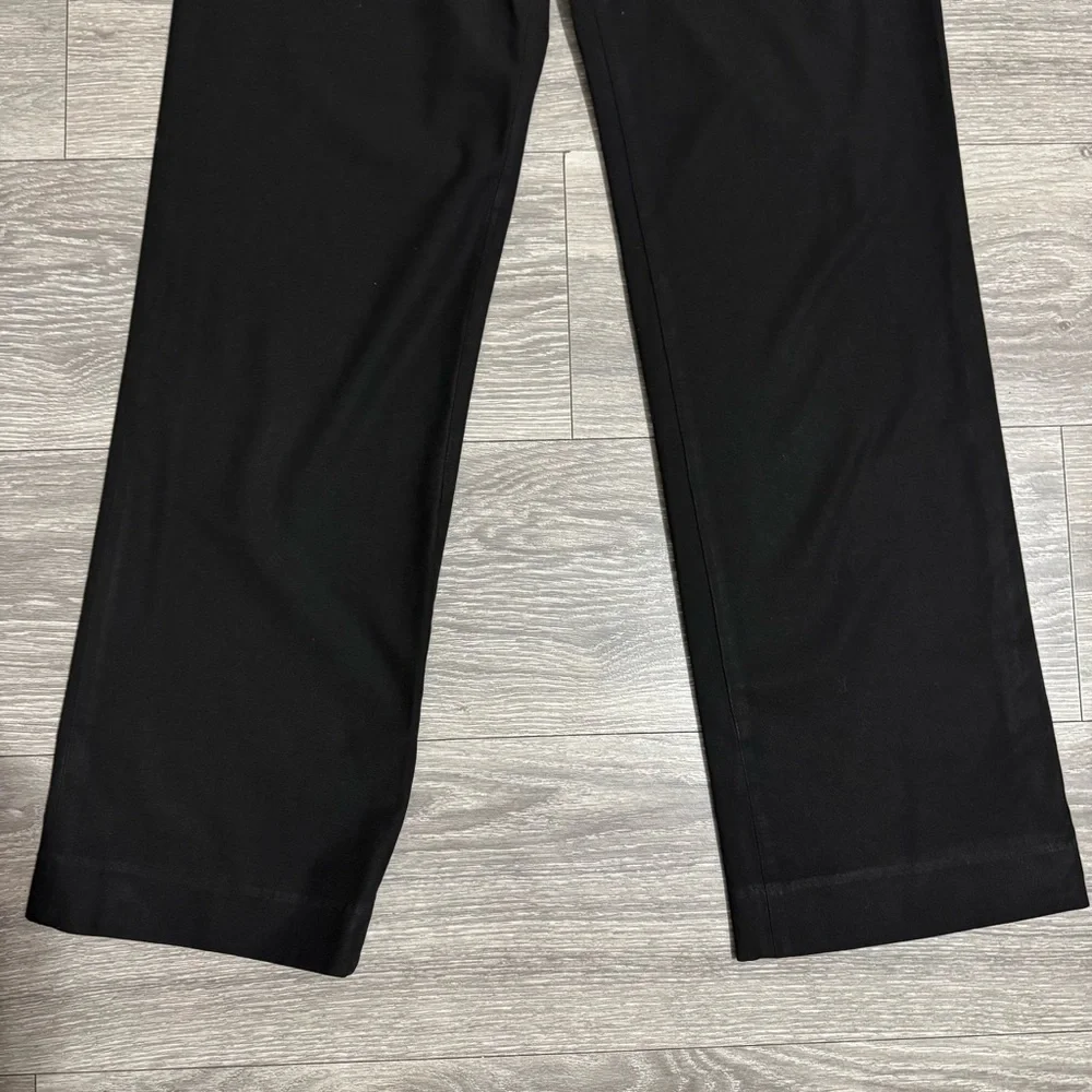 Old Navy Collection Women Black Stretch Office Business Casual Straight Pants 4L